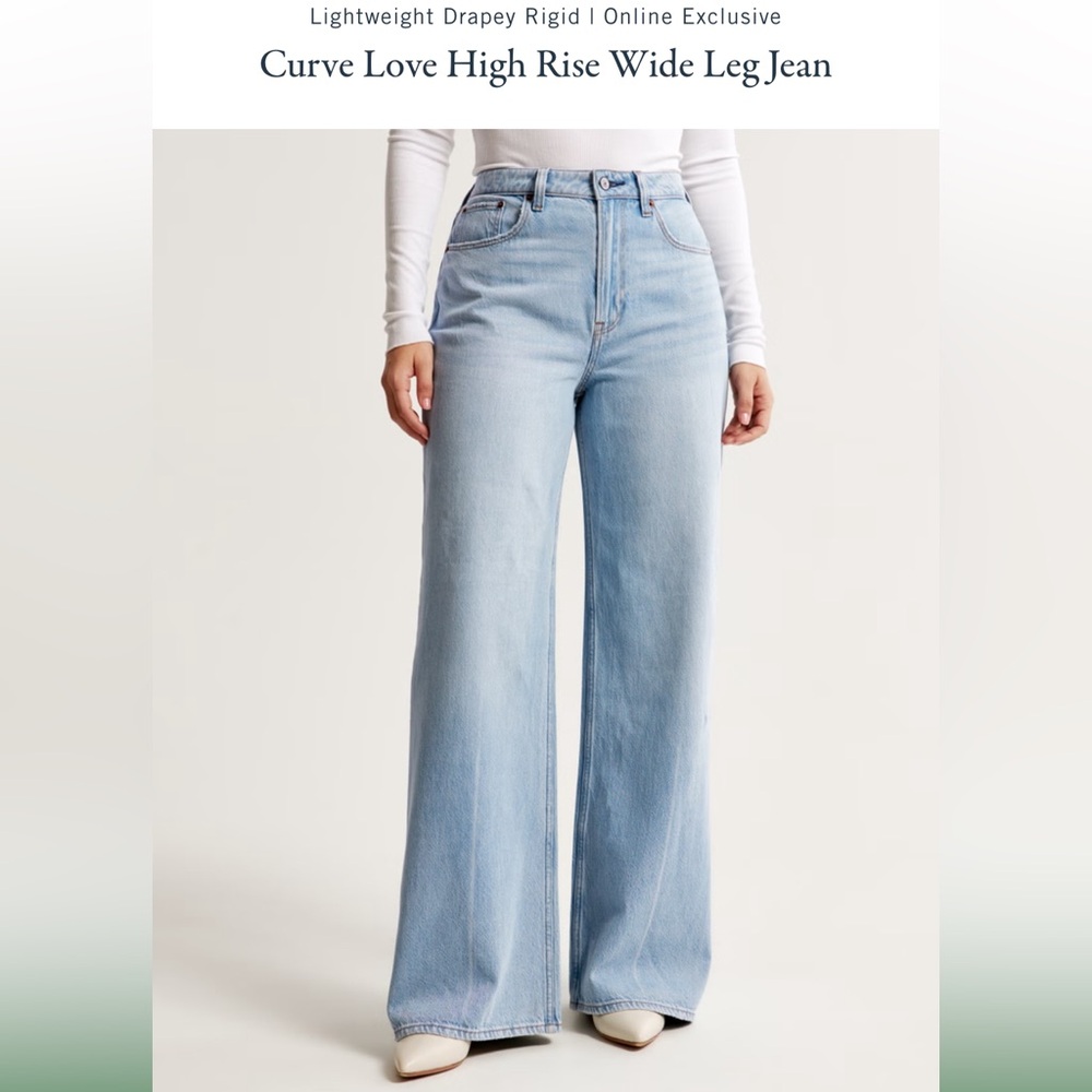 Curve Love High Rise Wide Leg Jean